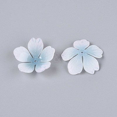 Flower Acrylic Bead Caps SACR-T017-51E-1