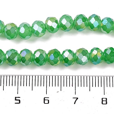 Baking Electroplate Glass Beads Strands DGLA-A039-J10mm-B03-1