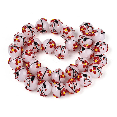 Handmade Lampwork Enamel Beads X1-LAMP-T023-23K-1