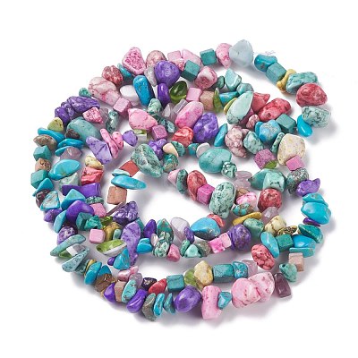 Synthetic Turquoise Beads Strands G-P332-24C-1