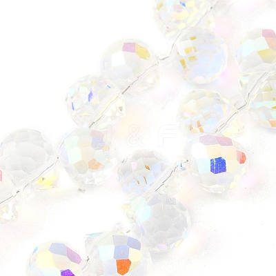 Electroplate Glass Beads Strands EGLA-D030-17T-1