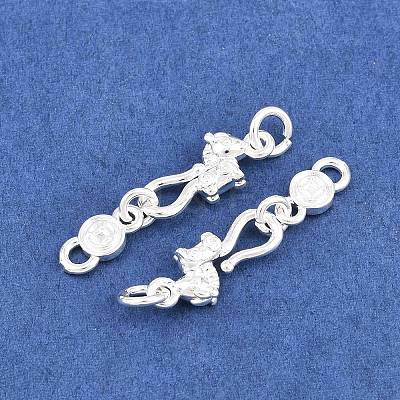 Brass S-Hook Clasps KK-L274-07S-1