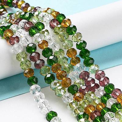 Glass Beads Strands EGLA-A034-M6mm-26-1