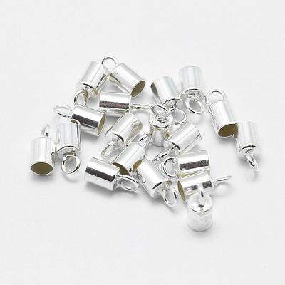 925 Sterling Silver Cord Ends STER-F032-09S-2.5mm-1