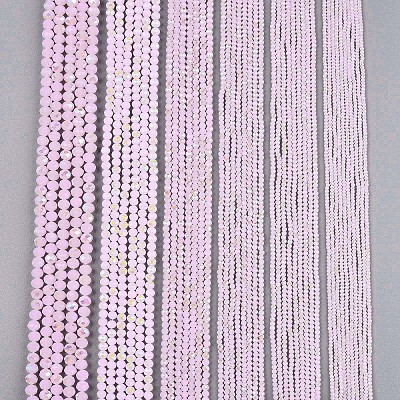 Electroplate Glass Beads Strands EGLA-A044-J8mm-L02-1
