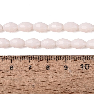 Opaque Solid Color Glass Beads Strands GLAA-N071-01A-C02-1