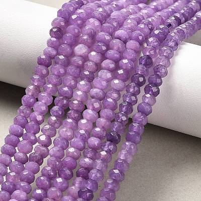 Natural White Jade Bead Strands X-G-R409-3x5-05-1