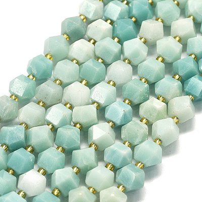 Natural Flower Amazonite Beads Strands G-I376-A68-01-1