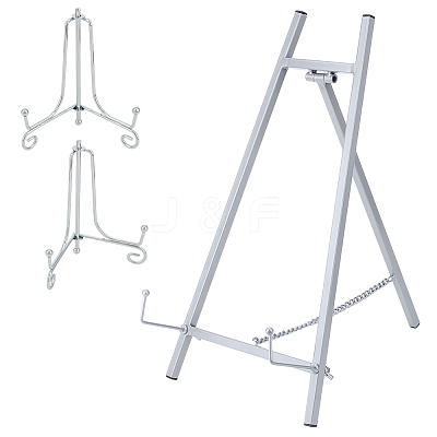 1Pc Iron Display Easel Plate Display Photo Holder Stands ODIS-OC0002-03-1