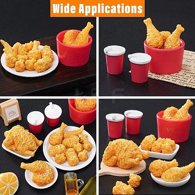 60Pcs 12 Styles Resin Miniature Ornaments AJEW-CJ0001-76-1