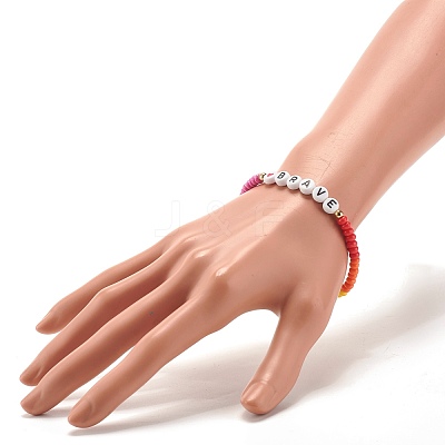 Word BEST Stretch Bracelets BJEW-JB07524-05-1