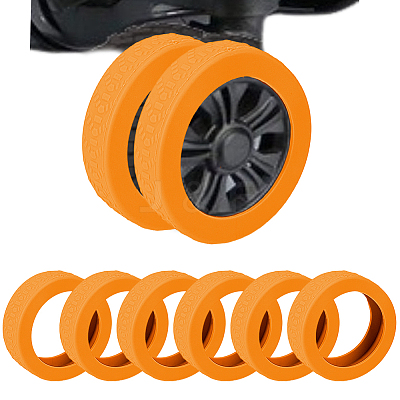 18Pcs Silicone Luggage Wheels Protectors Cover FIND-OC0013-86E-1