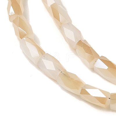 Electroplate Glass Beads Strands GLAA-P068-HR03-1