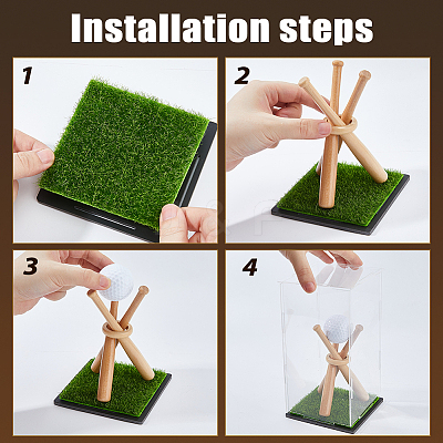 Natural Wood Baseball Bat Home Display Decorations DIY-DC0003-77-1