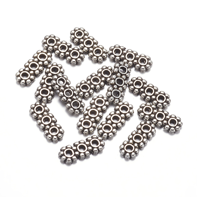 Tibetan Style 3-Hole Spacer Bars A0794Y-NF-1