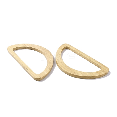 D-shape Wooden Bag Handles FIND-WH0135-75-1