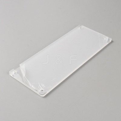 Assembled Rectangle Acrylic Action Figures Display Boxes ODIS-WH0058-34-1