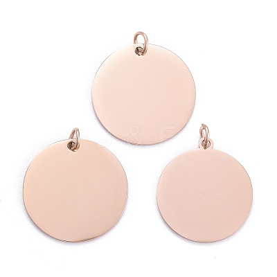 Ion Plating(IP) 304 Stainless Steel Pendants STAS-I311-06RG-1