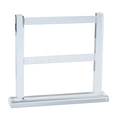 Organic Glass Earring Stands Displays LS-EDIS-E008-01-1