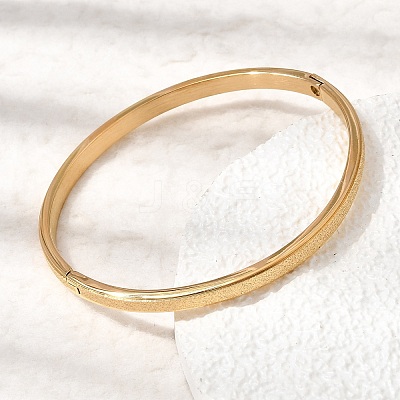 304 Stainless Steel Cuff Bangles BJEW-H644-08G-1