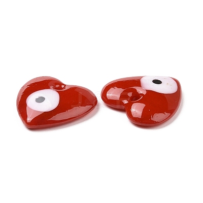 Handmade Evil Eye Lampwork Pendants LAMP-M014-05B-1