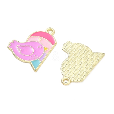 Alloy Enamel Pendants AL-CBA292F-01K-G-1