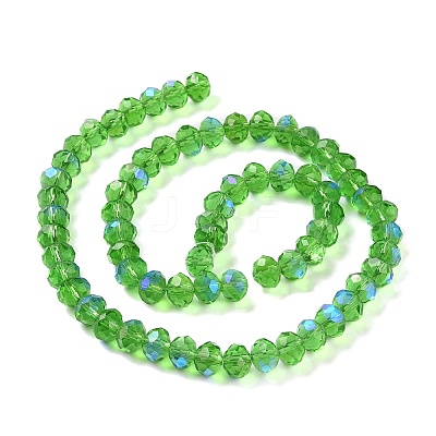 Electroplate Glass Beads Strands X1-EGLA-A034-T6mm-L08-1
