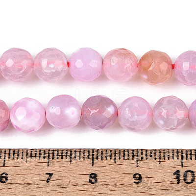 Natural Agate(Dyed & Heated) Beads Strands G-T139-8mm-88B-1