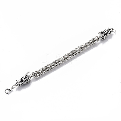 Men's Alloy Wheat Chain Bracelets BJEW-T014-09AS-1