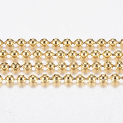 Handmade Ion Plating(IP) 304 Stainless Steel Ball Chains STAS-F136-15G-20m-1