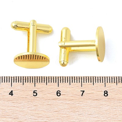 Rack Plating Brass Cuff Button KK-L151-10G-1