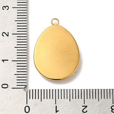 304 Stainless Steel Pendant Cabochon Settings For Enamel X-STAS-D013-01B-G-1