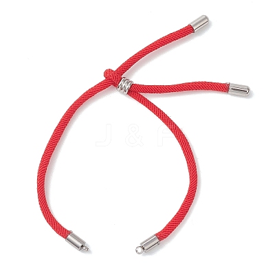 Nylon Round Cord Slider Bracelet Makings AJEW-JB01516-1