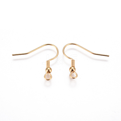 316 Surgical Stainless Steel Earring Hooks STAS-I120-27-G-1