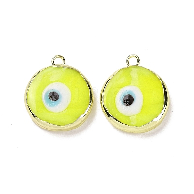 Handmade Lampwork Pendants LAMP-P057-03G-01-1