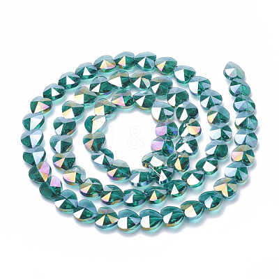 Electroplate Glass Beads EGLA-Q091-10mm-A08-1