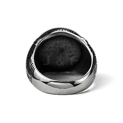 Stainless Steel Wide Band Rings PW-WGB80C2-04-1