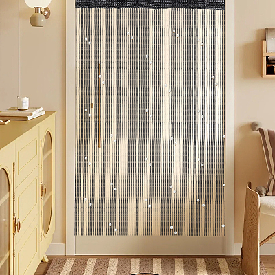 Polyester & Plastic Pearl Door String Curtain AJEW-WH20128-053A-1