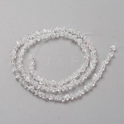 Transparent Solid Color Glass Beads Strands GLAA-L031-01-B01-1