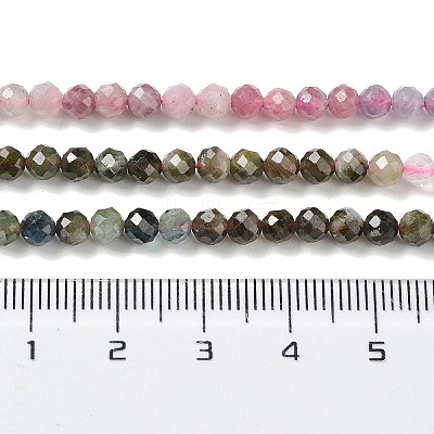 Natural Multicolor Tourmaline Beads Strands G-P514-A04-03-1