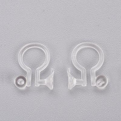 Clear Plastic Clip-on Earring Converter X-KY-P005-01-1