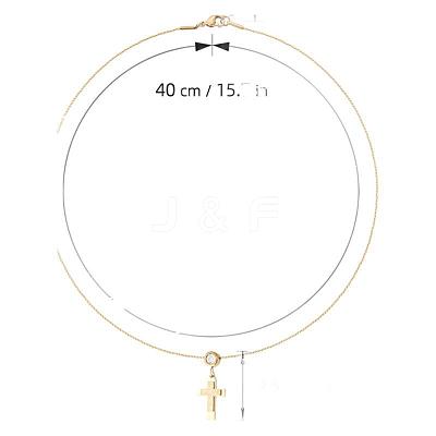 201 Stainless Steel Crystal Rhinestone Pendant Necklaces for Women WG0C703-01-1