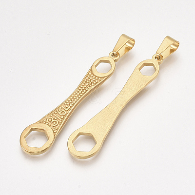 304 Stainless Steel Big Pendants X-STAS-T045-27G-1