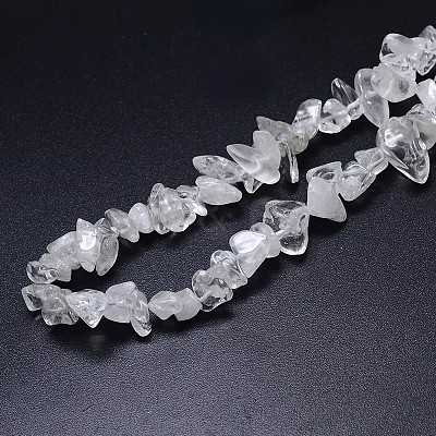Natural Quartz Crystal Beads Strands X-G-O049-C-61-1