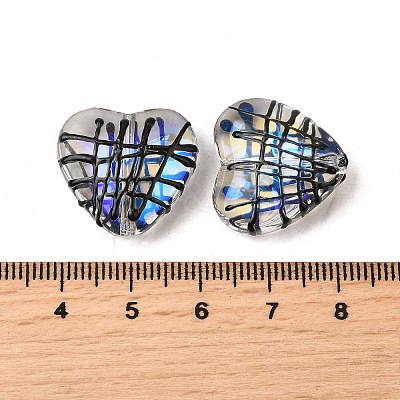Transparent Glass Enamel Beads GLAA-S388-01C-1