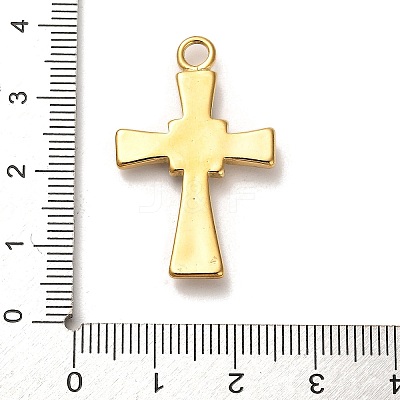 Real 18K Gold Plated 304 Stainless Steel Pendants X-STAS-M331-02A-G-1