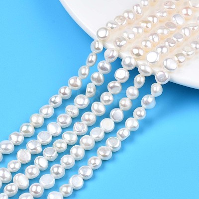 Natural Cultured Freshwater Pearl Beads Strands PEAR-N014-07B-1