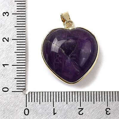 Natural Amethyst Pendants G-B149-10G-07-1