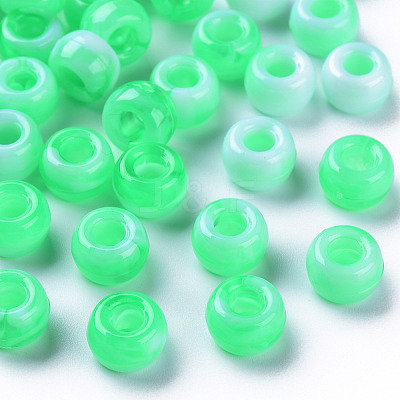 Acrylic European Beads MACR-S375-002B-01-1
