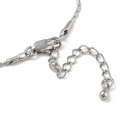 Brass Column Link Chain Necklaces NJEW-Q344-02P-1